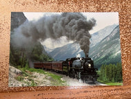 Post Card Steam Locomotive Through the Rockies