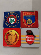 Canadian Pacific Logos Coasters (Set of 4)