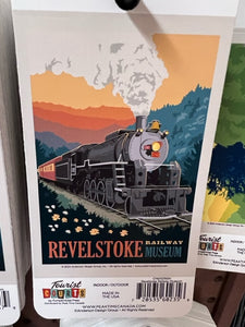 "Revelstoke Railway Museum" Rectangular Stickers