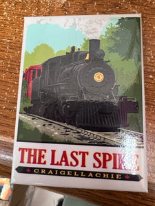 "The Last Spike - Craigellachie" Steam Locomotive Magnet