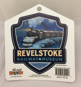 "Revelstoke Railway Museum" Shield Sticker