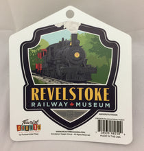 Load image into Gallery viewer, &quot;Revelstoke Railway Museum&quot; Shield Sticker
