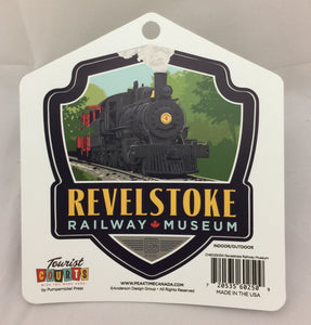 "Revelstoke Railway Museum" Shield Sticker