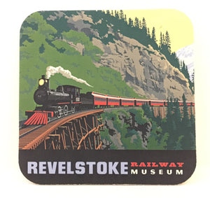 "Revelstoke Railway Museum" Steam Locomotive on Trestle Bridge Coaster